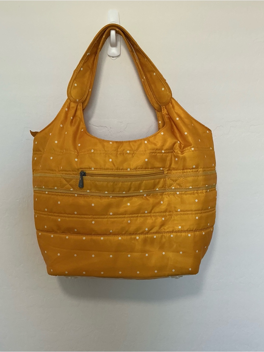 LUG Gondola Tote Bag in Dark Yellow with White Polka Dots - FANTASTIC